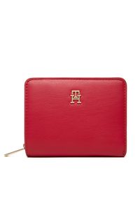 TOMMY HILFIGER - Mały Portfel Damski Tommy Hilfiger. Kolor: czerwony