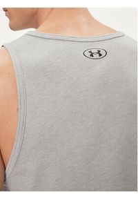 Under Armour Tank top Ua Sportstyle Logo Tank 1382883-035 Szary Loose Fit. Kolor: szary. Materiał: bawełna, syntetyk