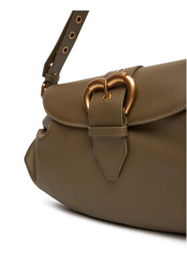 Pinko - PINKO Torebka Jolene Shoulder Classic PE 25 PLTT 102801 A270 Zielony. Kolor: zielony. Materiał: skórzane