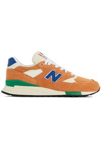 Buty unisex New Balance U998OB – pomarańczowe. Kolor: pomarańczowy. Materiał: materiał, skóra, syntetyk. Szerokość cholewki: normalna