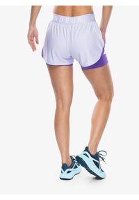 Spodenki treningowe damskie Under Armour Play Up 2-in-1 Shorts. Kolor: fioletowy