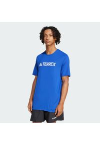 Adidas - Koszulka Terrex Multi Climacool Logo Tech. Kolor: niebieski. Technologia: ClimaCool (Adidas). Sport: turystyka piesza