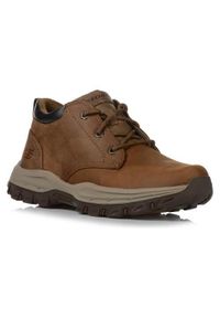 skechers - Buty do chodzenia męskie Skechers Knowlson ramhurst. Kolor: brązowy. Materiał: skóra. Szerokość cholewki: normalna. Sport: turystyka piesza