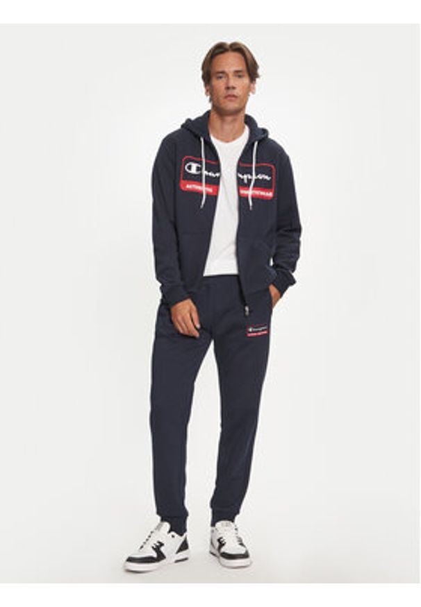 Champion Bluza 219163 Granatowy Regular Fit. Kolor: niebieski. Materiał: bawełna