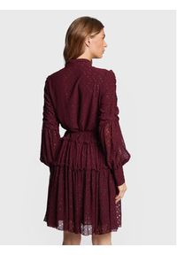 Bruuns Bazaar Sukienka koszulowa Angelonia Adala BBW3088 Bordowy Regular Fit. Kolor: czerwony. Materiał: syntetyk. Typ sukienki: koszulowe #3