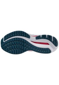 Buty do biegania damskie Mizuno Wave Inspire 19. Kolor: wielokolorowy, niebieski, biały, różowy. Model: Mizuno Wave. Sport: bieganie #2