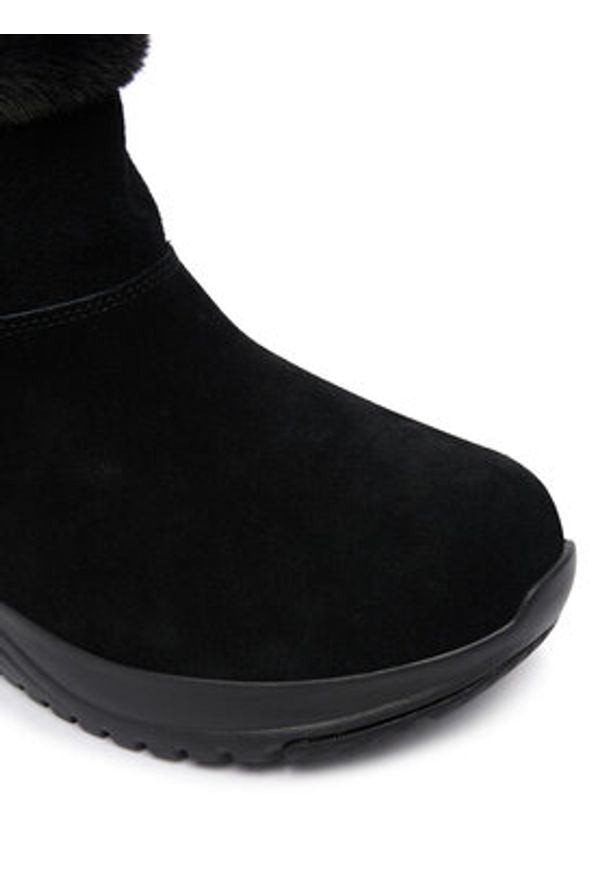 skechers - Skechers Botki On-The-Go Stellar 144775/BBK Czarny. Kolor: czarny. Materiał: zamsz, skóra