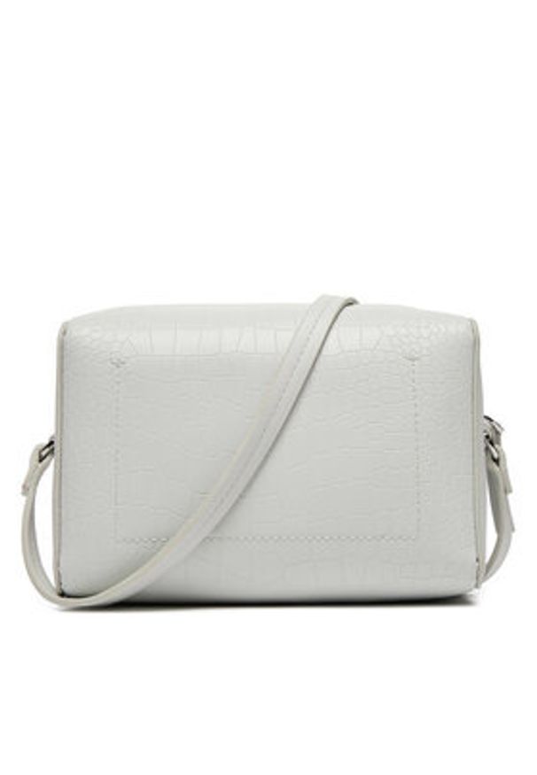 Calvin Klein Torebka Ck Daily Camera Bag_Croco K60K612140 Szary. Kolor: szary. Materiał: skórzane