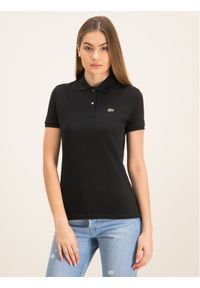 Lacoste Polo PF7839 Czarny Classic Fit. Typ kołnierza: polo. Kolor: czarny. Materiał: bawełna