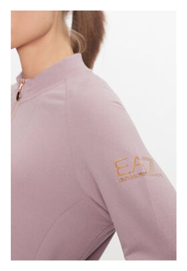 EA7 Emporio Armani Bluza 6DTM06 TJVHZ Fioletowy Regular Fit. Kolor: fioletowy. Materiał: bawełna