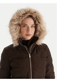 TOMMY HILFIGER - Tommy Hilfiger Kurtka puchowa WW0WW47540 Brązowy Slim Fit. Kolor: brązowy. Materiał: syntetyk #3