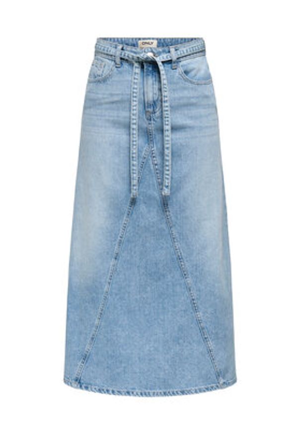 only - ONLY Spódnica jeansowa Sophia 15339020 Niebieski Regular Fit. Kolor: niebieski. Materiał: bawełna