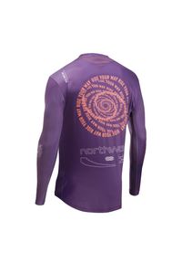 Koszulka rowerowa enduro NORTHWAVE Edge 2 Jersey LS. Kolor: pomarańczowy, wielokolorowy, fioletowy. Materiał: jersey. Długość rękawa: długi rękaw. Długość: długie. Sport: fitness