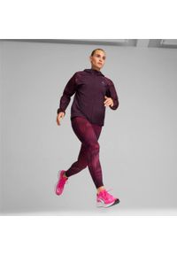 Damska kurtka wodoodporna Puma Run Favorite AOP. Kolor: fioletowy. Sport: bieganie