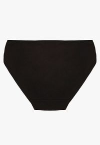 Renee - Czarne Bawełniane Majtki Figi o Klasycznym Fasonie Venalice. Kolor: czarny. Materiał: bawełna. Wzór: aplikacja #2