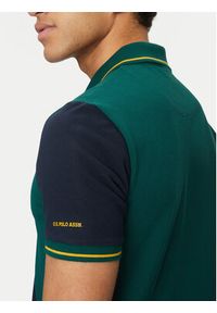 U.S. Polo Assn. Polo MUP3996 Zielony Regular Fit. Typ kołnierza: polo. Kolor: zielony. Materiał: bawełna #4
