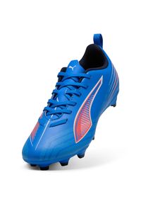 Puma - PL PUMA ULTRA 6 PLAY Blue JR AW25 Q3. Materiał: skóra. Sport: piłka nożna