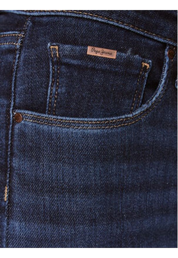 Pepe Jeans Jeansy Regent PL204171 Granatowy Skinny Fit. Kolor: niebieski