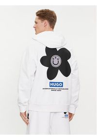Hugo Bluza Nolumbine 50515648 Biały Relaxed Fit. Kolor: biały. Materiał: bawełna #3