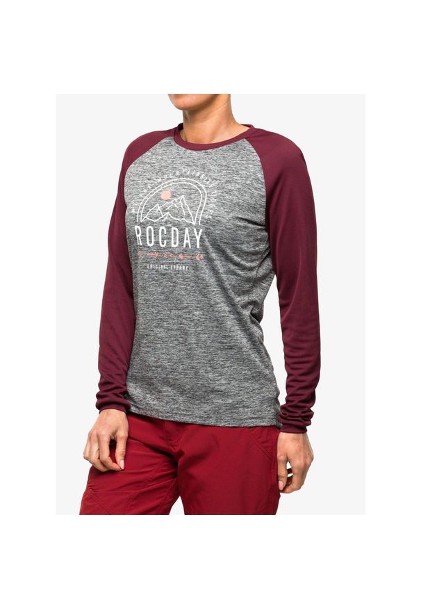 ROCDAY - Bluza rowerowa damska Rocday Camber. Kolor: szary