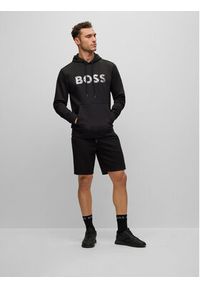 BOSS - Boss Bluza Soody Mirror 50486853 Czarny Regular Fit. Kolor: czarny. Materiał: bawełna #4