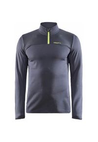Koszulka treningowa męska Craft Core Gain Midlayer. Kolor: czarny. Długość rękawa: długi rękaw. Długość: długie