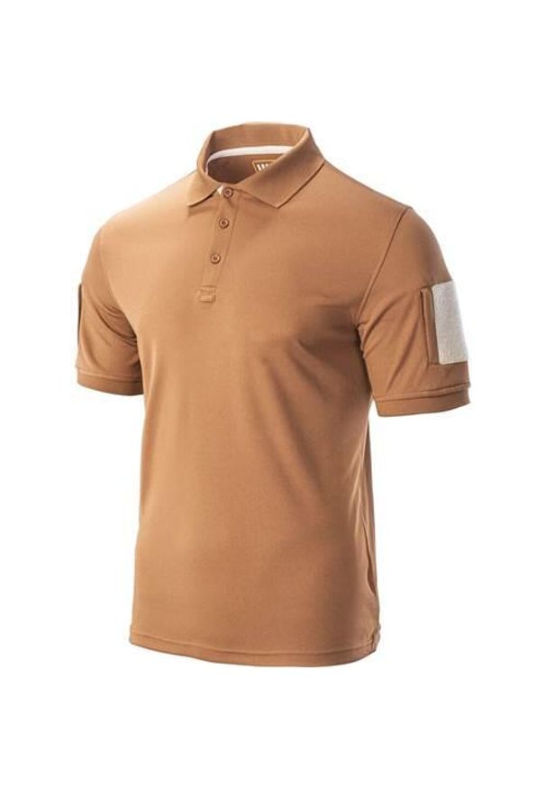 Koszulka sportowa męska Magnum Polo. Typ kołnierza: polo. Kolor: brązowy. Materiał: bawełna. Wzór: moro