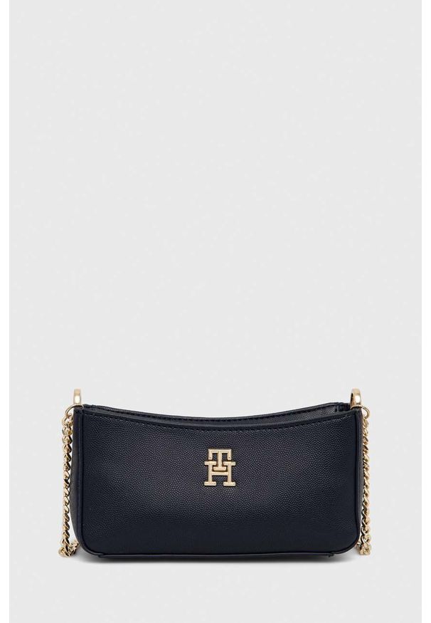 TOMMY HILFIGER - Tommy Hilfiger torebka kolor granatowy. Kolor: niebieski
