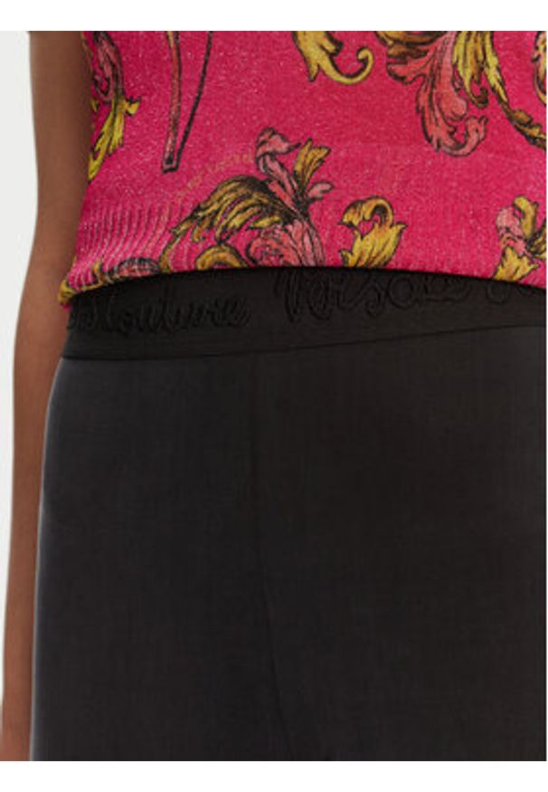 Versace Jeans Couture Spodnie materiałowe 78HAC107 Czarny Slim Fit. Kolor: czarny. Materiał: wiskoza