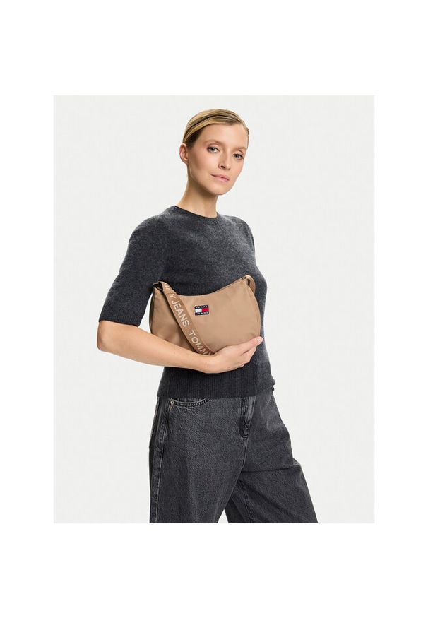 Torebka Tommy Jeans. Kolor: beżowy