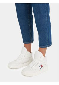Tommy Jeans Sneakersy Tjw New Basket Mc EN0EN02493 Écru. Materiał: skóra #4