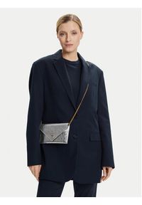 Pinko - PINKO Torebka Flat Purse Mini AI 25-26 PCPL 105347 A2OT Srebrny. Kolor: srebrny. Materiał: skórzane #4