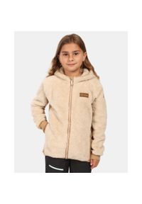 Dziewczęca bluza polarowa z kapturem Kilpi NORKA-JG. Typ kołnierza: kaptur. Kolor: beżowy. Materiał: polar. Sport: turystyka piesza #1