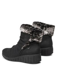 Rieker Botki Y1361-00 Czarny. Kolor: czarny. Materiał: skóra #6