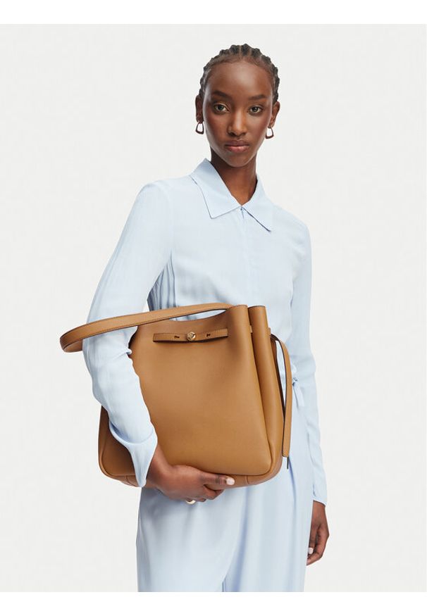 Tory Burch Torebka Romy 179986 Brązowy. Kolor: brązowy. Materiał: skórzane
