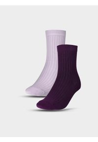 4f - 4F Skarpetki casual za kostkę (2-pack) damskie - multikolor 39-42. Kolor: wielokolorowy. Materiał: materiał, poliamid, włókno, bawełna #1