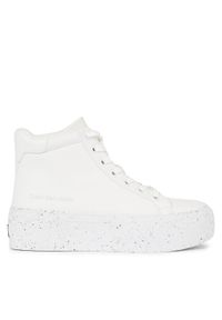 Calvin Klein Jeans Sneakersy Bold Vulc Flatf Mid Laceup Wn YW0YW01230 Biały. Kolor: biały #1