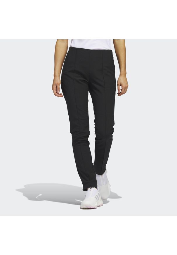 Adidas - Pintuck Pull-On Pants. Kolor: czarny. Materiał: materiał. Sport: golf
