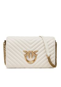 Pinko Torebka Love Click Classic PE 23 PLTT 100063 A0GK Écru. Materiał: skórzane