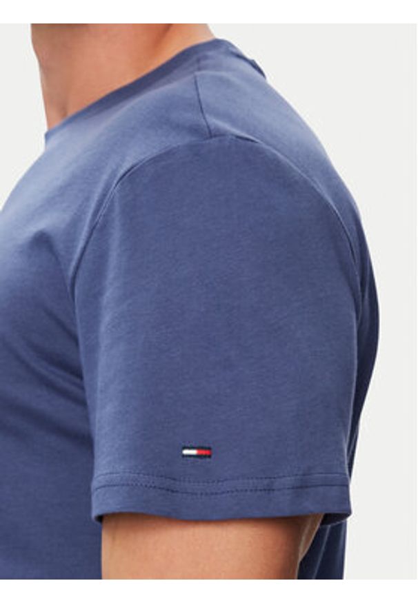 Tommy Jeans T-Shirt DM0DM22538 Niebieski Regular Fit. Kolor: niebieski. Materiał: bawełna