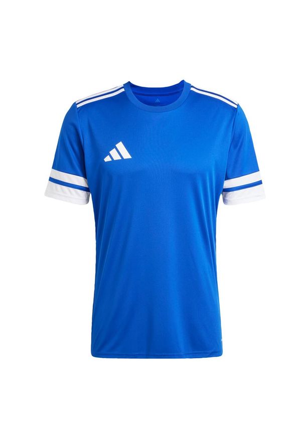 Adidas - Koszulka Squadra 25. Kolor: biały, wielokolorowy, niebieski. Materiał: materiał