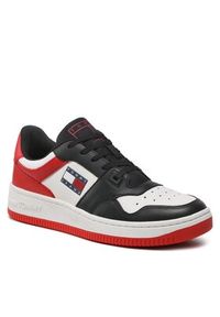 Tommy Jeans Sneakersy Basket Leather EM0EM01162 Kolorowy. Materiał: skóra. Wzór: kolorowy #4