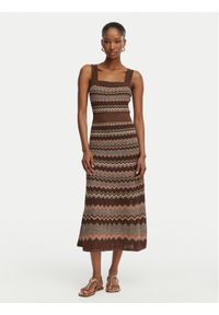 Marciano Guess Sukienka dzianinowa G6GK42 Z0640 Brązowy Regular Fit. Kolor: brązowy. Materiał: syntetyk #1