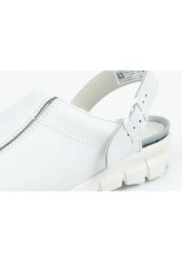 Klapki chodaki buty medyczne Abeba W 57310 białe. Kolor: biały. Materiał: skóra #9