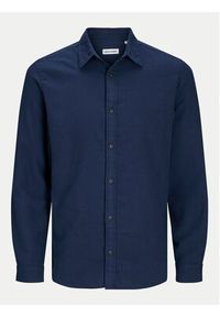 Jack & Jones - Jack&Jones Koszula Joshua 12258429 Granatowy Slim Fit. Kolor: niebieski. Materiał: syntetyk, bawełna #2