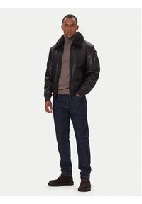 Milestone Kurtka skórzana Tom 531041 21070 Brązowy Regular Fit. Kolor: brązowy. Materiał: skóra #5