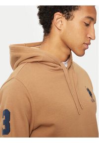 U.S. Polo Assn. Bluza MUP0683 Brązowy Regular Fit. Typ kołnierza: polo. Kolor: brązowy. Materiał: bawełna #5