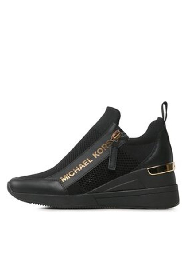 MICHAEL Michael Kors Sneakersy Willis Wedge Trainer 43F3WIFS1D Czarny. Kolor: czarny. Materiał: materiał