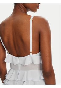 Elisabetta Franchi Sukienka koktajlowa AB-R42-52E2-V680 Biały Regular Fit. Kolor: biały. Materiał: syntetyk. Styl: wizytowy