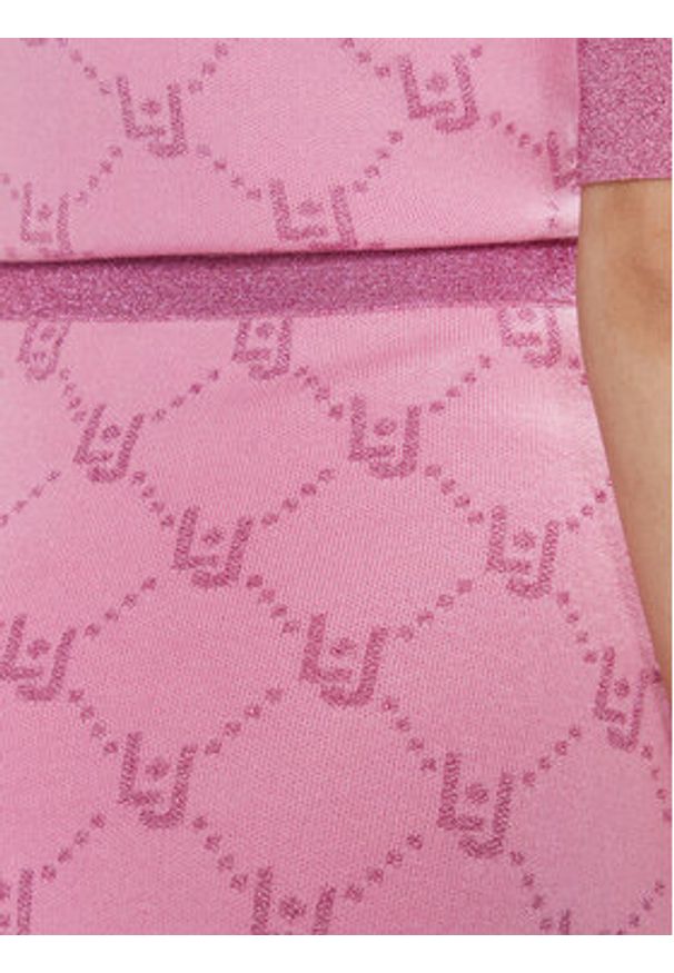 Liu Jo Spódnica mini MA4216 MA49I Różowy Slim Fit. Kolor: różowy. Materiał: wiskoza